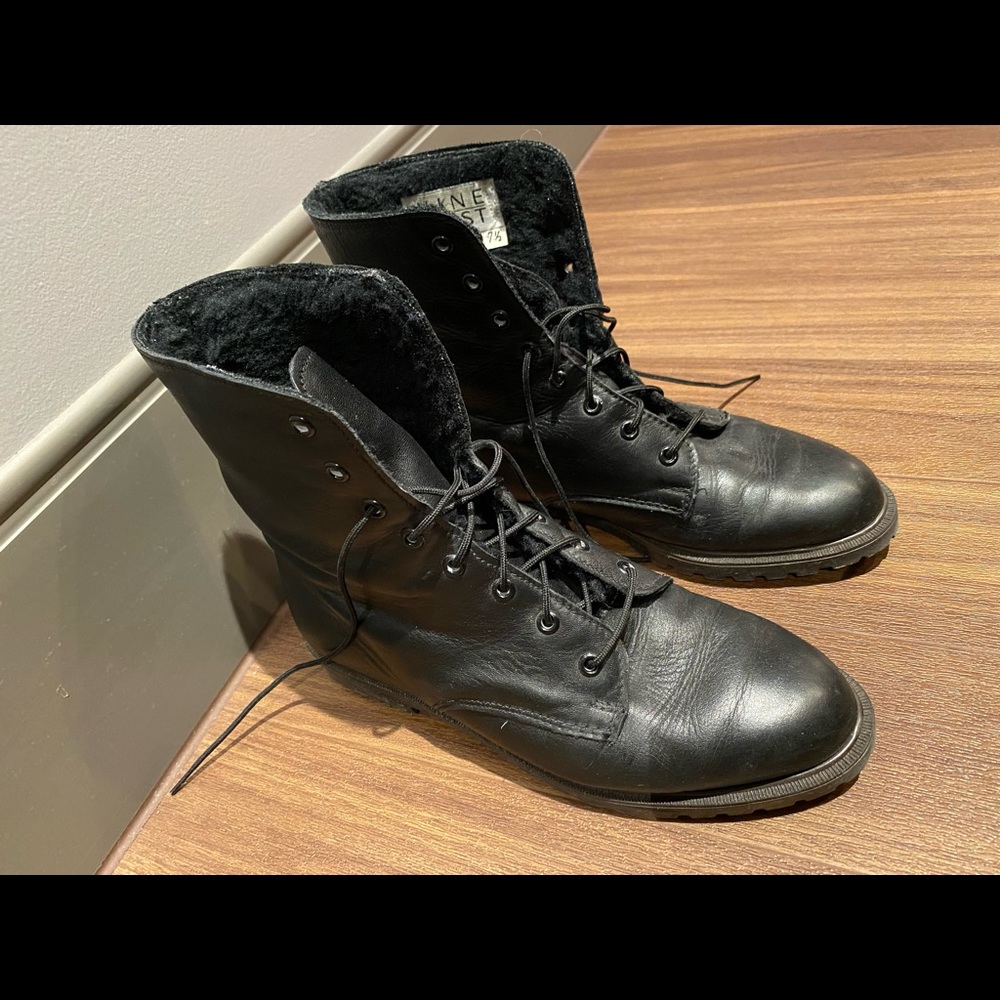 Nine West black winter boots women